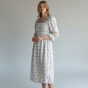 House of Harlow 1960 Floral Print Midi Dress